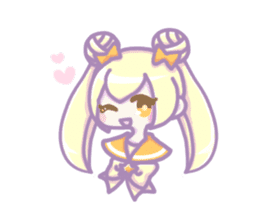 Kawaii girls of a sailor blouse sticker #12209049