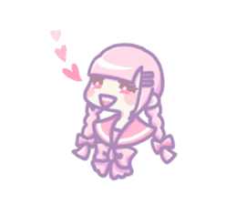 Kawaii girls of a sailor blouse sticker #12209053