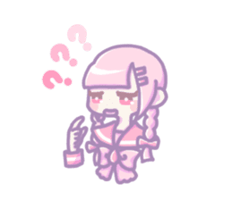 Kawaii girls of a sailor blouse sticker #12209064