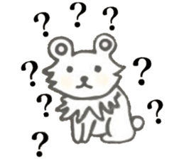 Well used! White cat sticker sticker #12209156