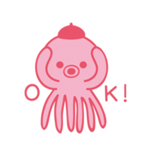 cute Blue Fish and Octopus sticker #12209405