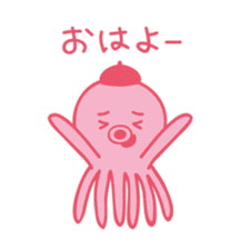 cute Blue Fish and Octopus sticker #12209422