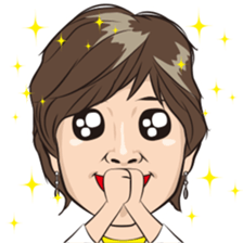 Happy sticker of iodine-chan sticker #12209990