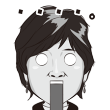 Happy sticker of iodine-chan sticker #12209996