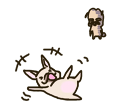 Pug with french bulldog sticker #12210749
