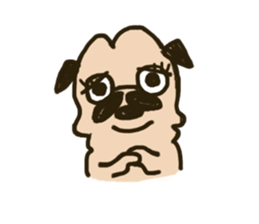 Pug with french bulldog sticker #12210754