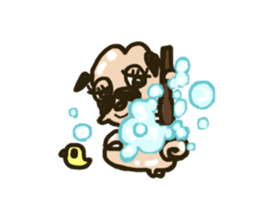 Pug with french bulldog sticker #12210756