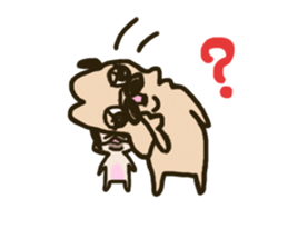 Pug with french bulldog sticker #12210759