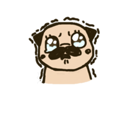 Pug with french bulldog sticker #12210774