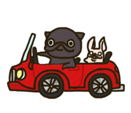 Pug with french bulldog sticker #12210778