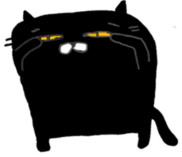 black cat san sticker #12210958