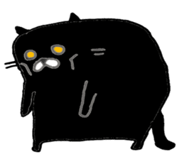 black cat san sticker #12210962