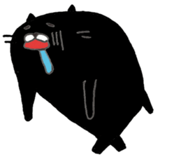 black cat san sticker #12210963