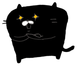 black cat san sticker #12210975