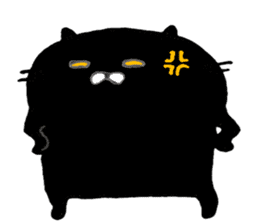 black cat san sticker #12210979