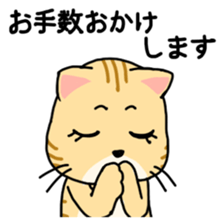 Polite language Cat-Japanese sticker #12211383