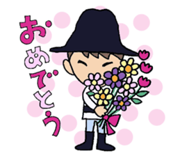 Everyday words of the Boy hat-kun 2 sticker #12212024