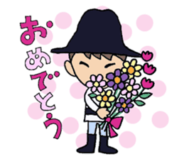 Everyday words of the Boy hat-kun 2 sticker #12212024