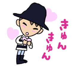 Everyday words of the Boy hat-kun 2 sticker #12212029