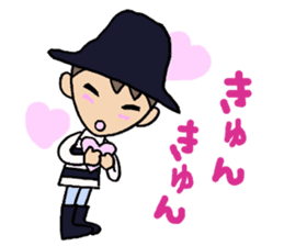 Everyday words of the Boy hat-kun 2 sticker #12212029