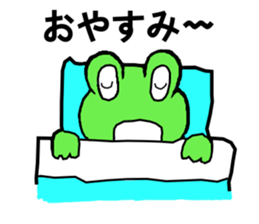 Cute good healthy frog sticker #12212624