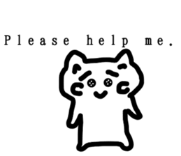 honwaka cat 8 English Version sticker #12213521