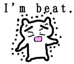 honwaka cat 8 English Version sticker #12213522