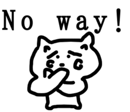 honwaka cat 8 English Version sticker #12213524