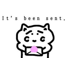 honwaka cat 8 English Version sticker #12213526