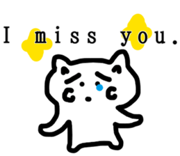 honwaka cat 8 English Version sticker #12213527