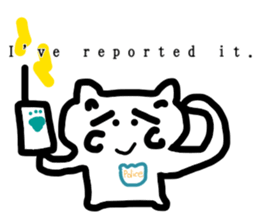 honwaka cat 8 English Version sticker #12213528