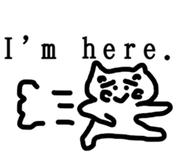 honwaka cat 8 English Version sticker #12213530