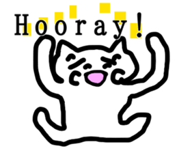 honwaka cat 8 English Version sticker #12213531