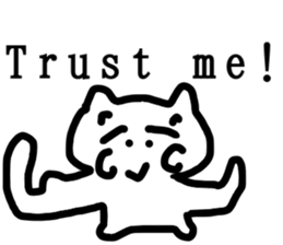 honwaka cat 8 English Version sticker #12213532