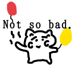 honwaka cat 8 English Version sticker #12213534