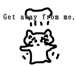 honwaka cat 8 English Version sticker #12213535