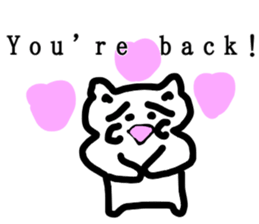 honwaka cat 8 English Version sticker #12213537