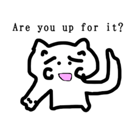 honwaka cat 8 English Version sticker #12213538