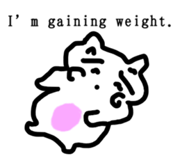 honwaka cat 8 English Version sticker #12213541