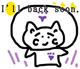 honwaka cat 8 English Version sticker #12213542