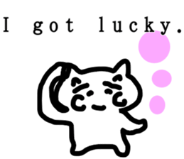 honwaka cat 8 English Version sticker #12213545