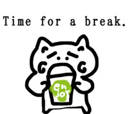 honwaka cat 8 English Version sticker #12213546