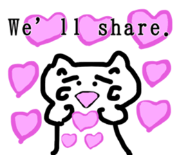 honwaka cat 8 English Version sticker #12213548