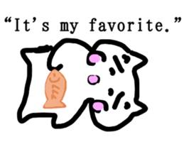 honwaka cat 8 English Version sticker #12213549