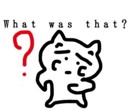 honwaka cat 8 English Version sticker #12213553