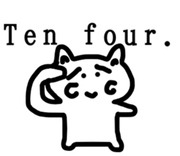 honwaka cat 8 English Version sticker #12213554