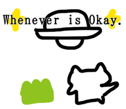 honwaka cat 8 English Version sticker #12213555