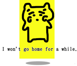honwaka cat 8 English Version sticker #12213556