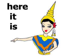 Srida thai dancer sticker #12213863