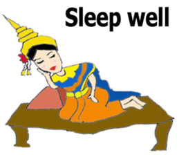 Srida thai dancer sticker #12213864